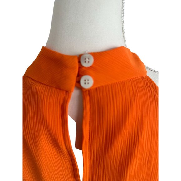 STAUD Orange Ruched Halter Top - Picture 4 of 4